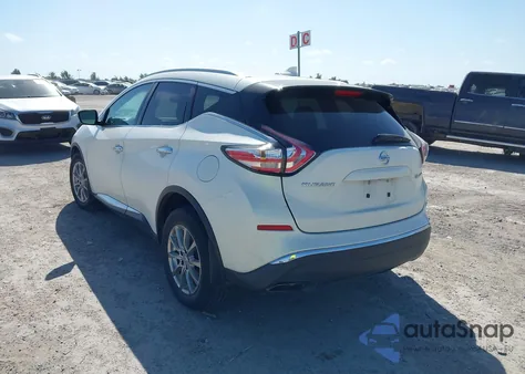 2017 Nissan Murano Sl из США, поврежденный, VIN 5N1AZ2MH9HN187982